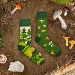 Chaussettes Motifs Champignons