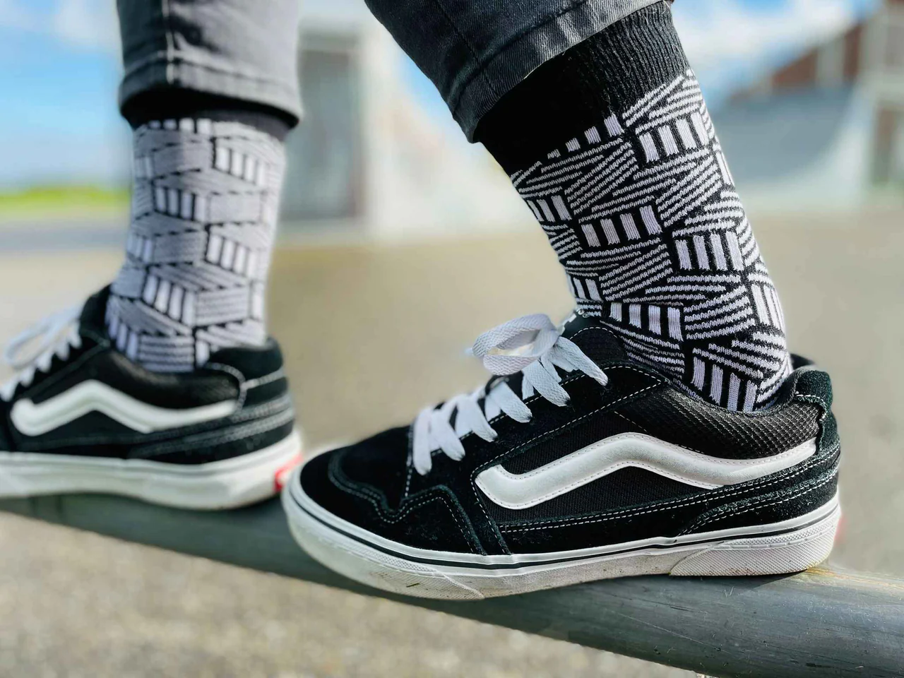 Chaussettes Motifs Black & White Berlin – Image 5