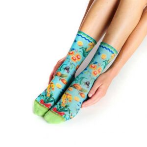 Chaussettes Imprimé Jardin Coloré – Citron